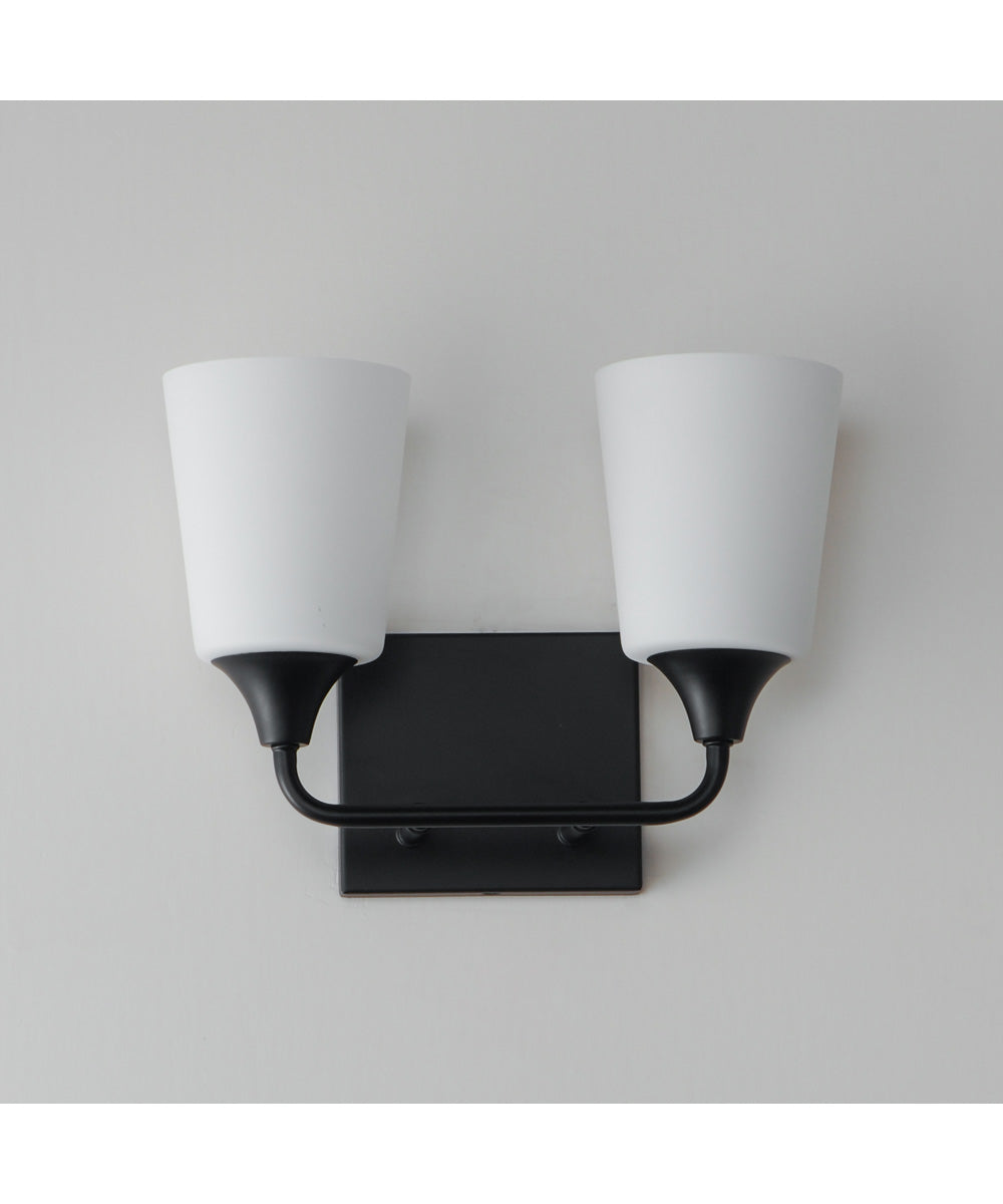 Hudson 2-Light Bath Vanity Black