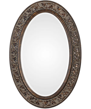 23x34" Wall Mirror Dark Bronze with Antique Gold