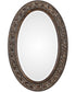 23x34" Wall Mirror Dark Bronze with Antique Gold