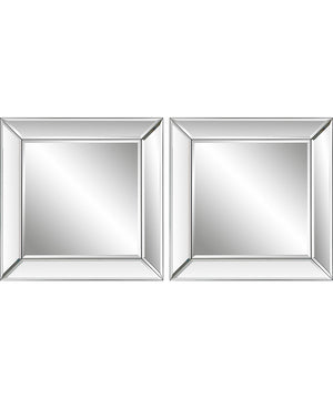 22x22" Set of 2 Beveled Wall Mirror Panels
