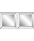 22x22" Set of 2 Beveled Wall Mirror Panels