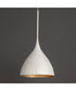 Fleur 1-Light Pendant White/Gold