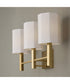Adrian 3-Light Vanity Aged Brass
