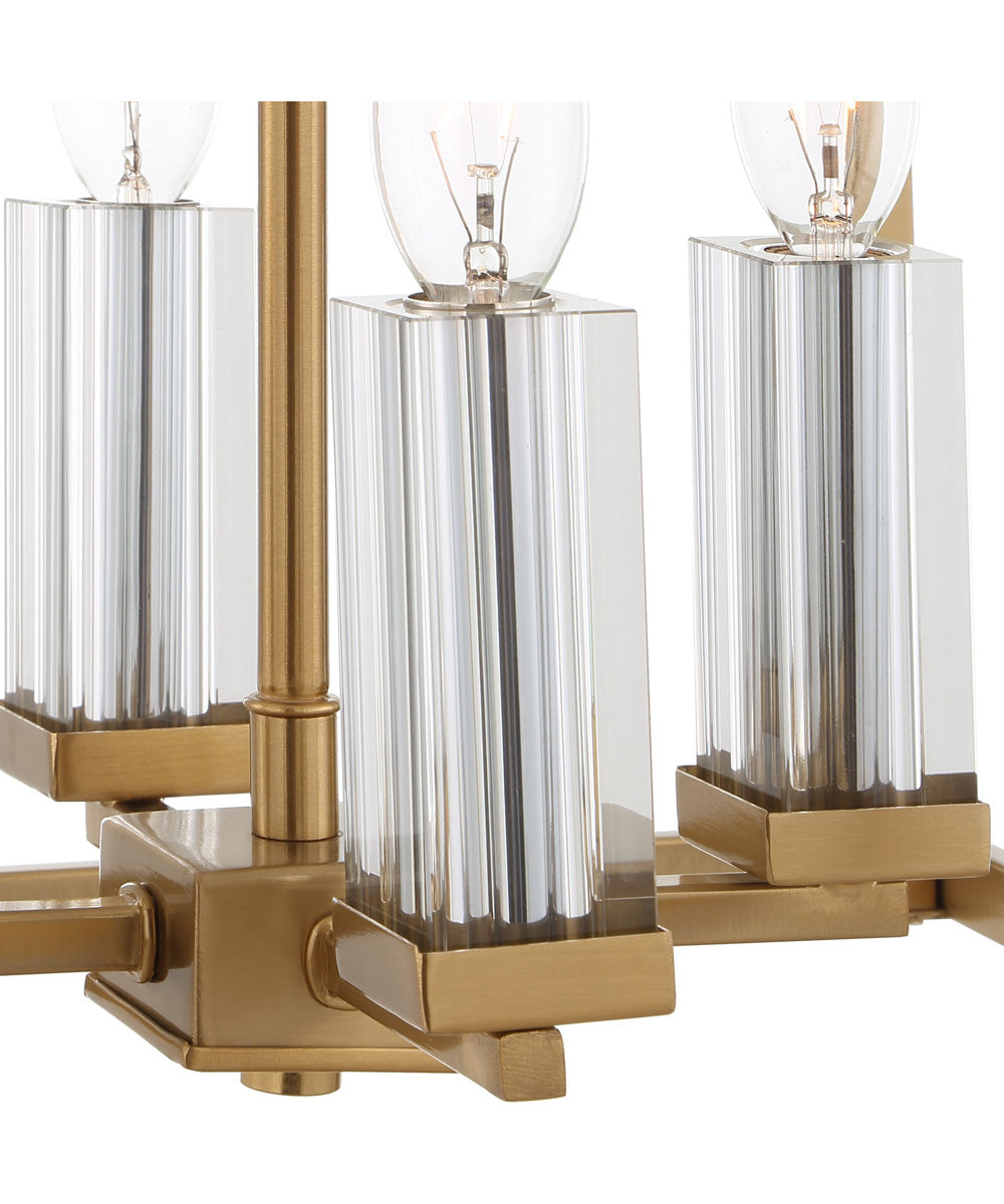 Montreal 4 Light Brass Lantern Pendant