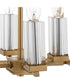 Montreal 4 Light Brass Lantern Pendant