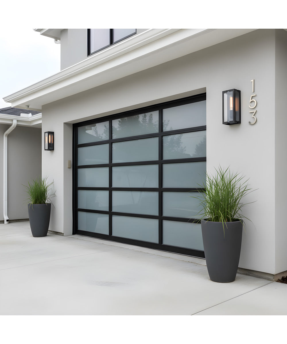 Young 1-light Outdoor Wall Light Matte Black