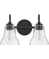 Vera 2-Light Small Two Light Vanity in Black