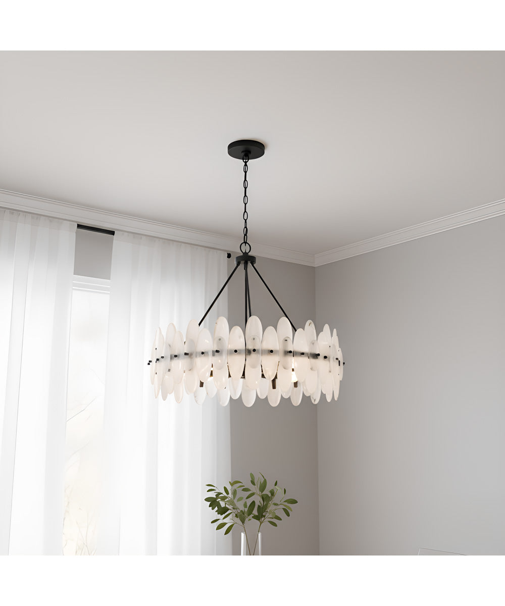 Abigail 6-light Pendant Matte Black