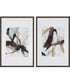 Burgundy Interjection Abstract Prints Set of 2