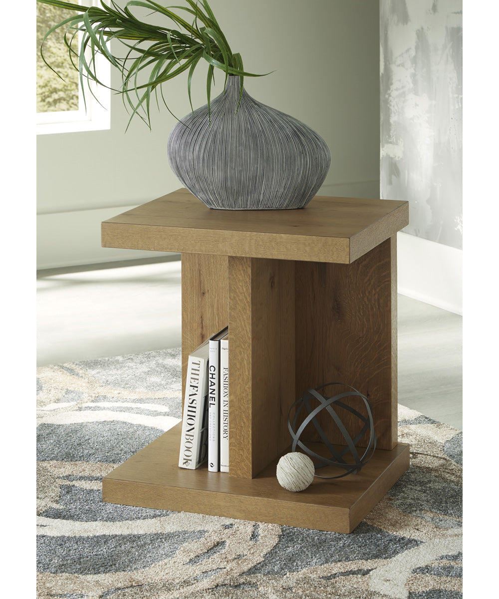 Brinstead Chair Side End Table Light Brown