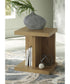 Brinstead Chair Side End Table Light Brown