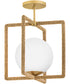 Keona 1-Light Medium Convertible Semi-Flush Mount in Deluxe Gold