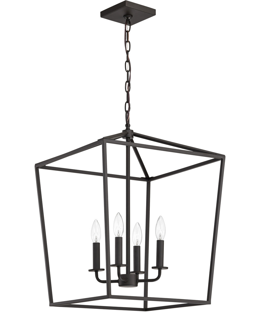 Emma 4-Light Pendant Dark Bronze