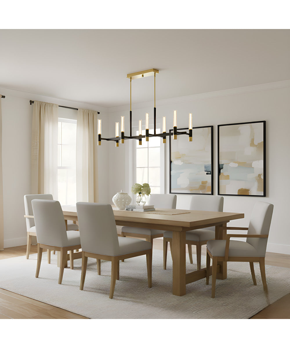 Davies 8-light Island Light Brushed Gold