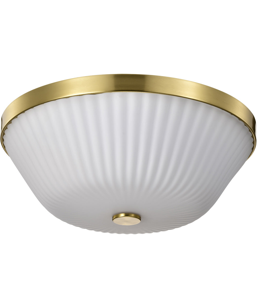 Royale 3-Light Close-to-Ceiling Burnished Brass