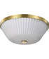 Royale 3-Light Close-to-Ceiling Burnished Brass