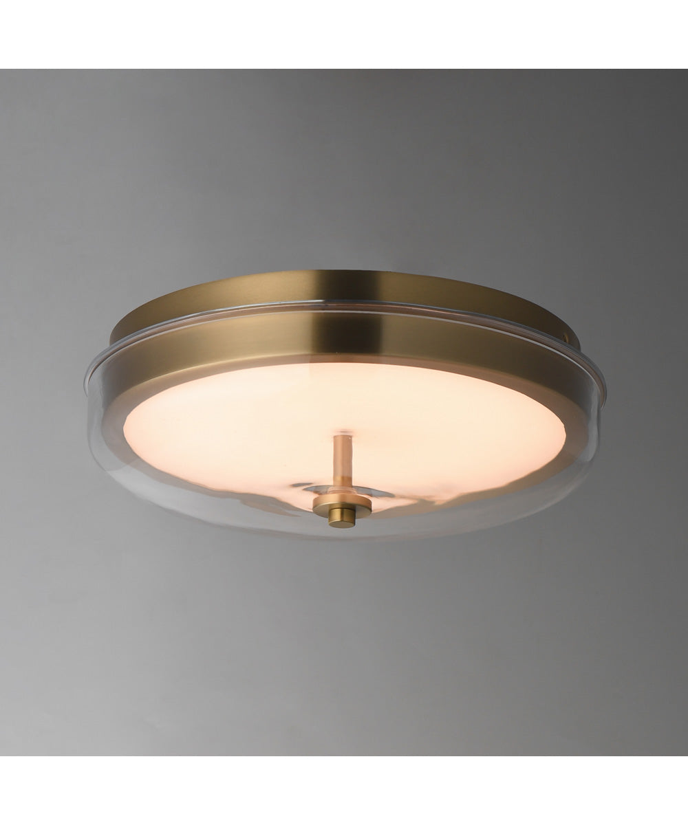 Voto LED Flush Mount Natural Aged Brass