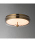 Voto LED Flush Mount Natural Aged Brass