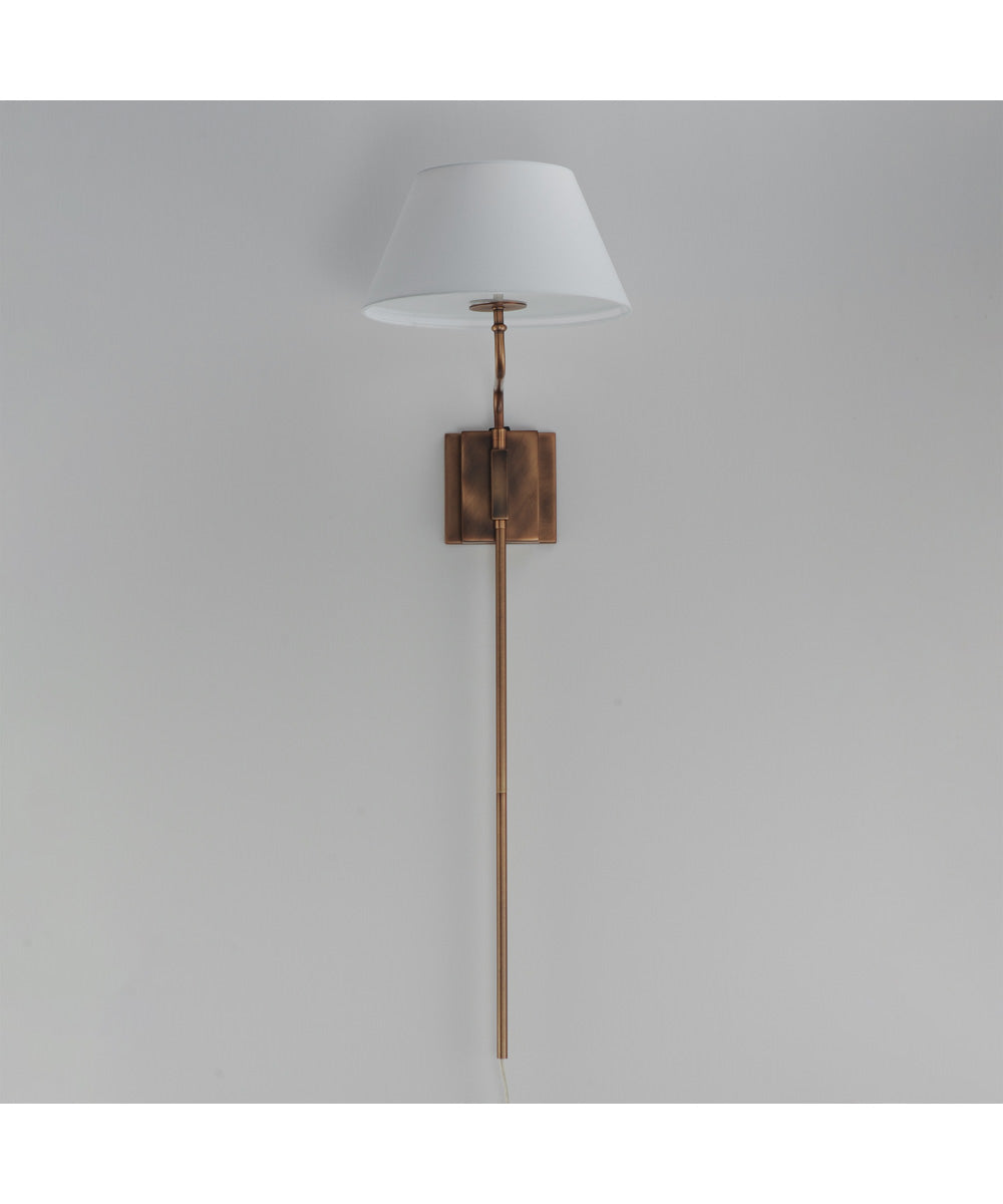 Dunbridge 1-Light Wall Sconce Weathered Brass