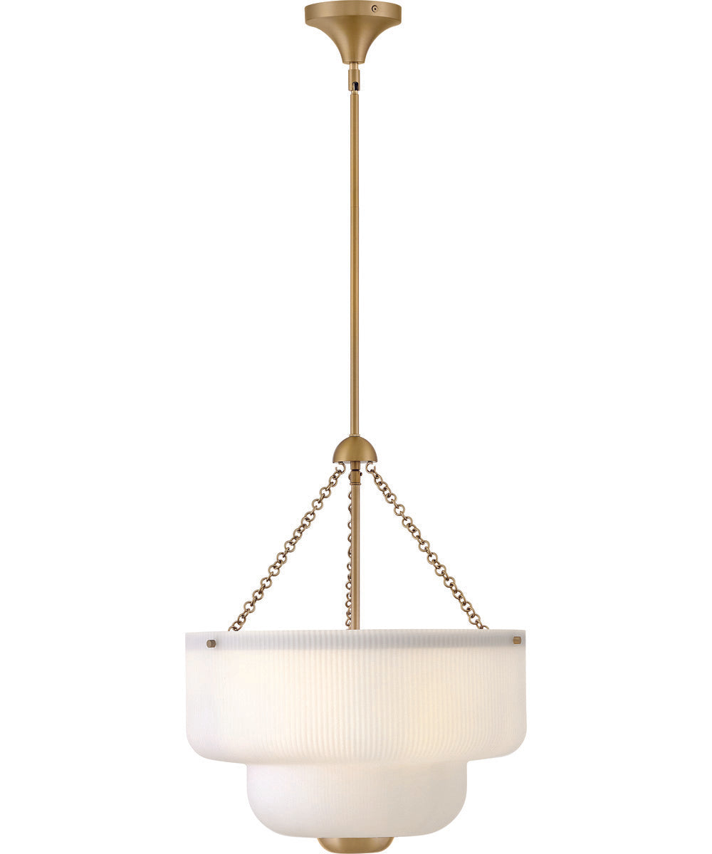 Adella 5-Light Large Pendant in Lacquered Brass