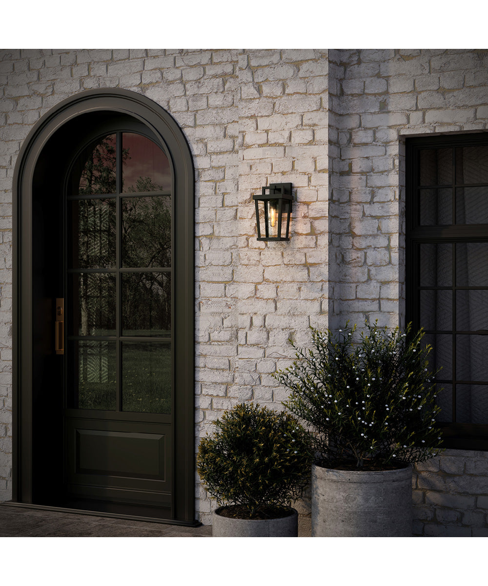 Tryon 1-Light Small Outdoor Wall Lantern Black