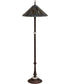 24" High Tiffany Jeweled Peacock Floor Lamp