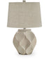Edselham Paper Table Lamp Distressed Cream