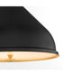 Bonnel 1-light Pendant Matte Black|Aged Brass