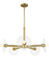 Litto 5 Light Chandelier  Brushed Gold