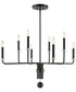 Ebony Elegance 8 Light Chandelier