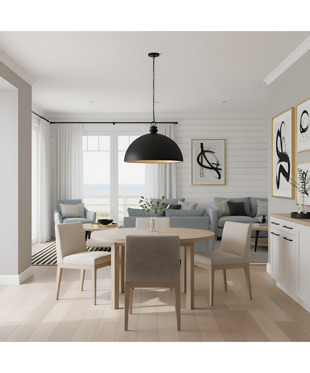 Braylon 1-light Pendant Matte Black