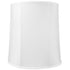 16x18x19 White Shantung Tall Drum Lampshade