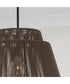 Jasper 1-Light Outdoor Hanging-Lantern Umber and Black