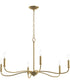 Ilia 6-Light Large Chandelier Brushed Gold