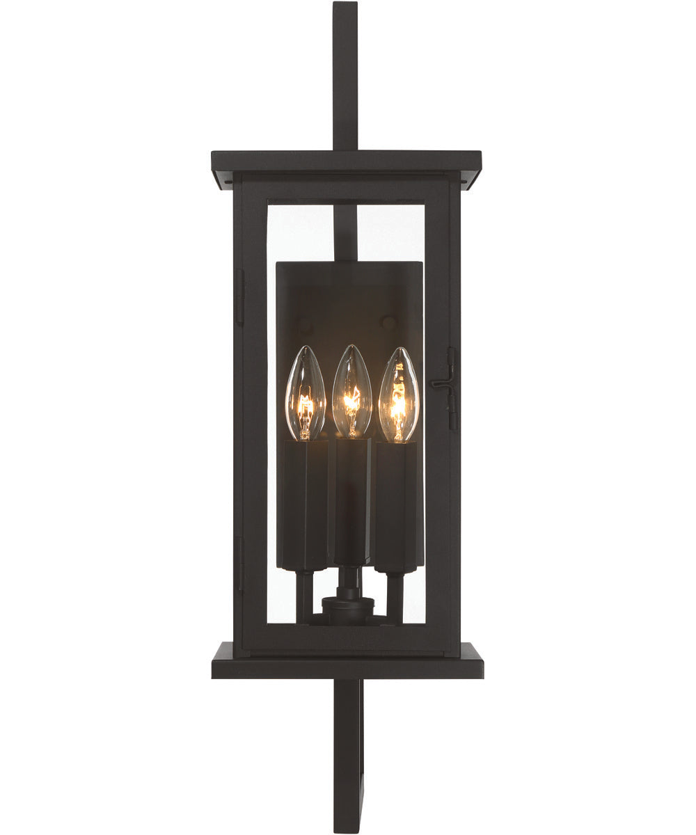Jordan 3-Light Outdoor Lighting Textured Black