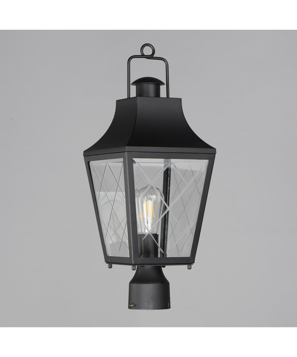 Storybook 1-Light Outdoor Post Black