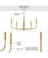 Reines 5-Light Medium Chandelier Brushed Gold