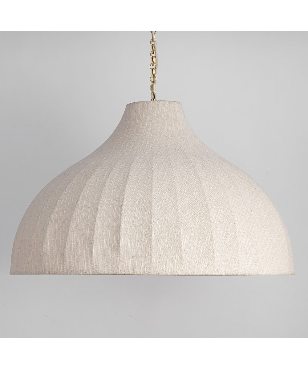 Hearthveil Pendant Natural Aged Brass