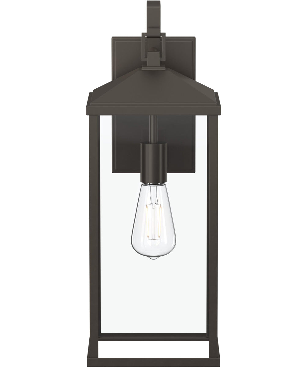 Cantley Extra Large Outdoor Wall Lantern with Clear Glass Panels Antique Bronze
