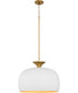 Stupa Pendant Studio White|Brushed Brass