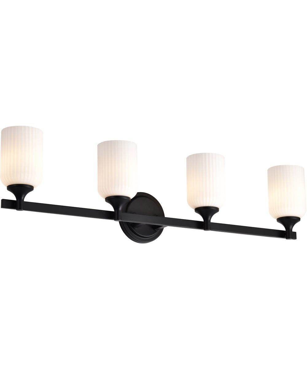 Solara 4-Light Vanity & Wall Matte Black