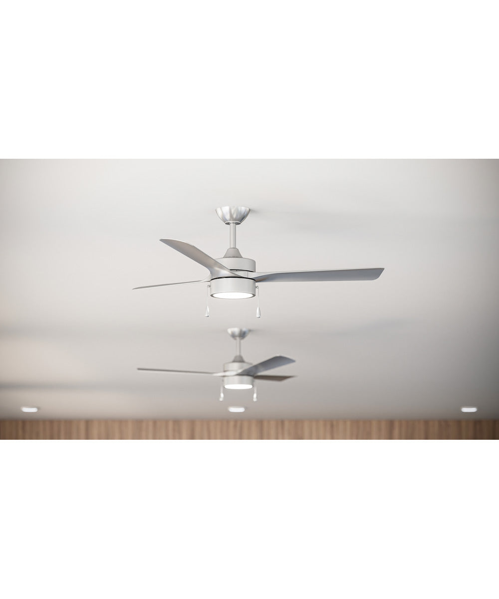 Axion I 52 in. 3-Blade Modern LED Ceiling Fan Brushed Nickel