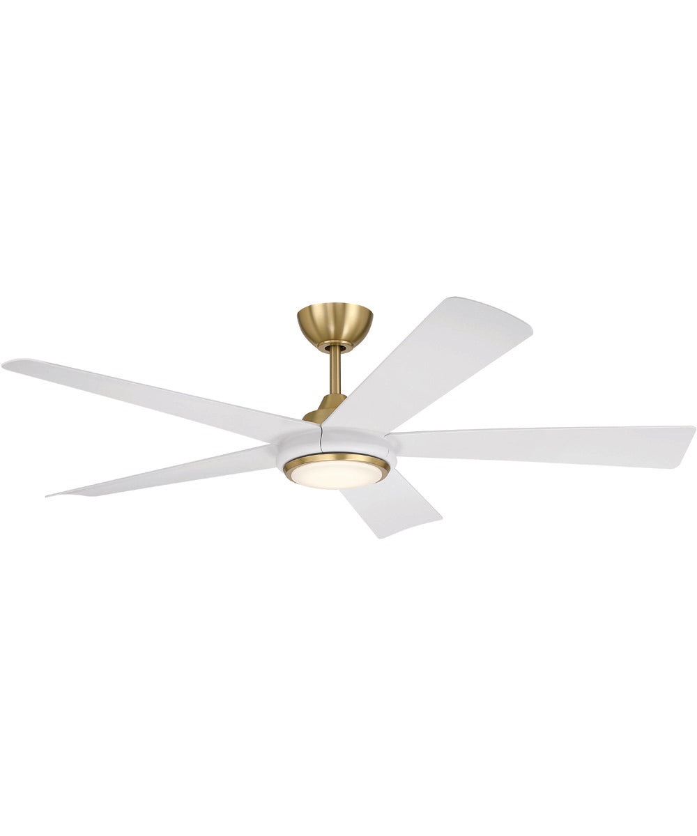Frye 52" 5-Blade Indoor ceiling Fan 1-Light Fan Satin Brass