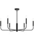 Reines 6-Light Large Chandelier Matte Black