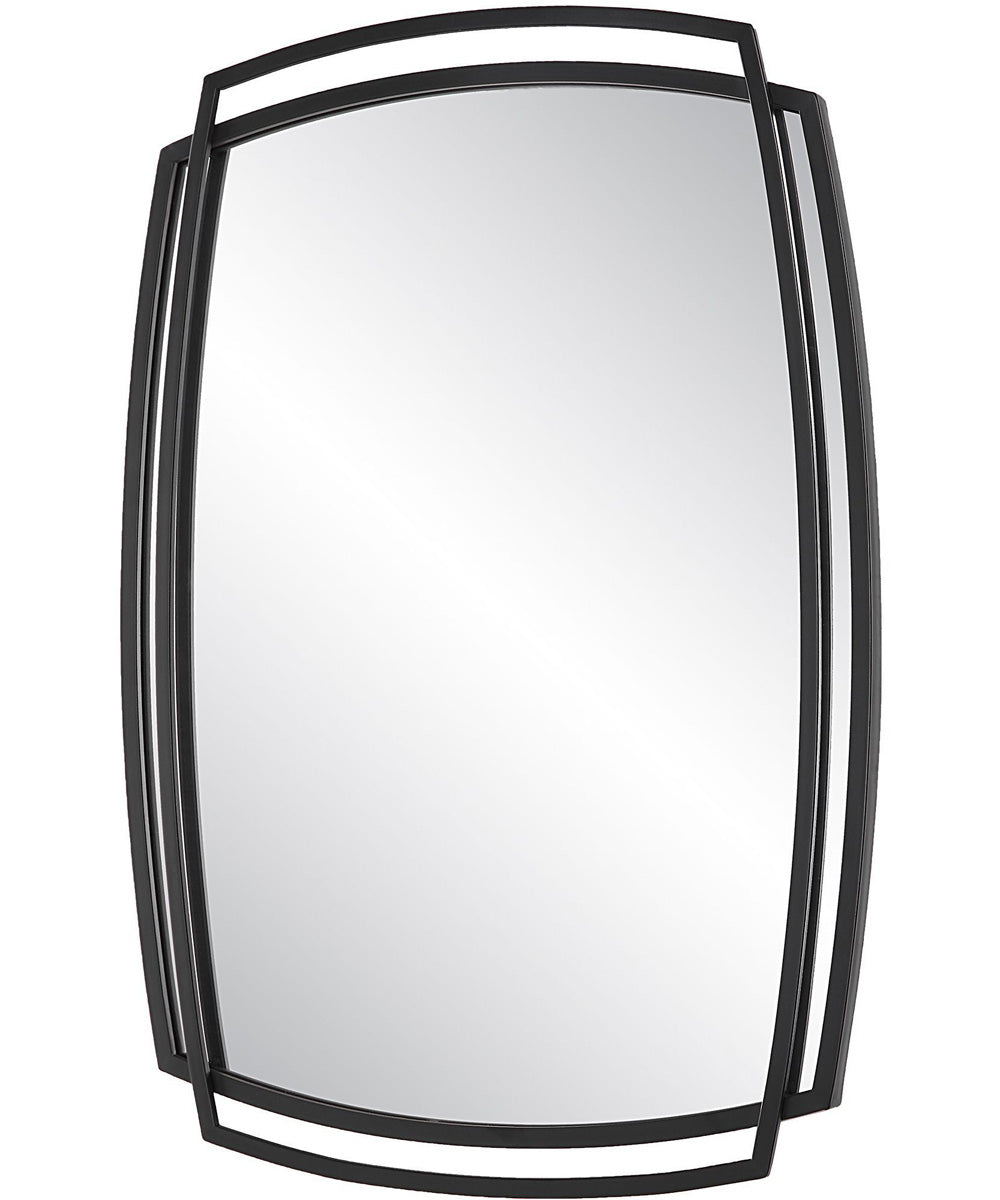 23x32" Wall Mirror in Satin Black
