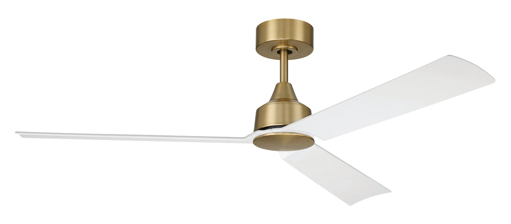 Charming 52" 3-Blade Indoor Ceiling Fan Fan Satin Brass
