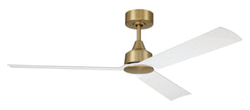 Charming 52" 3-Blade Indoor Ceiling Fan Fan Satin Brass