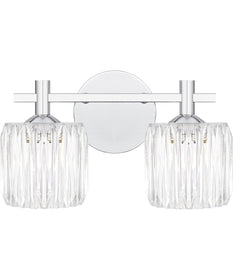 Spade Medium 2-light Bath Light Polished Chrome