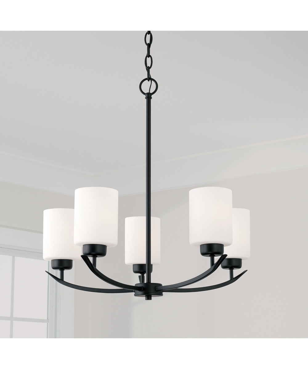 Dixon 5-Light Chandelier Matte Black