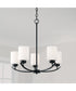 Dixon 5-Light Chandelier Matte Black